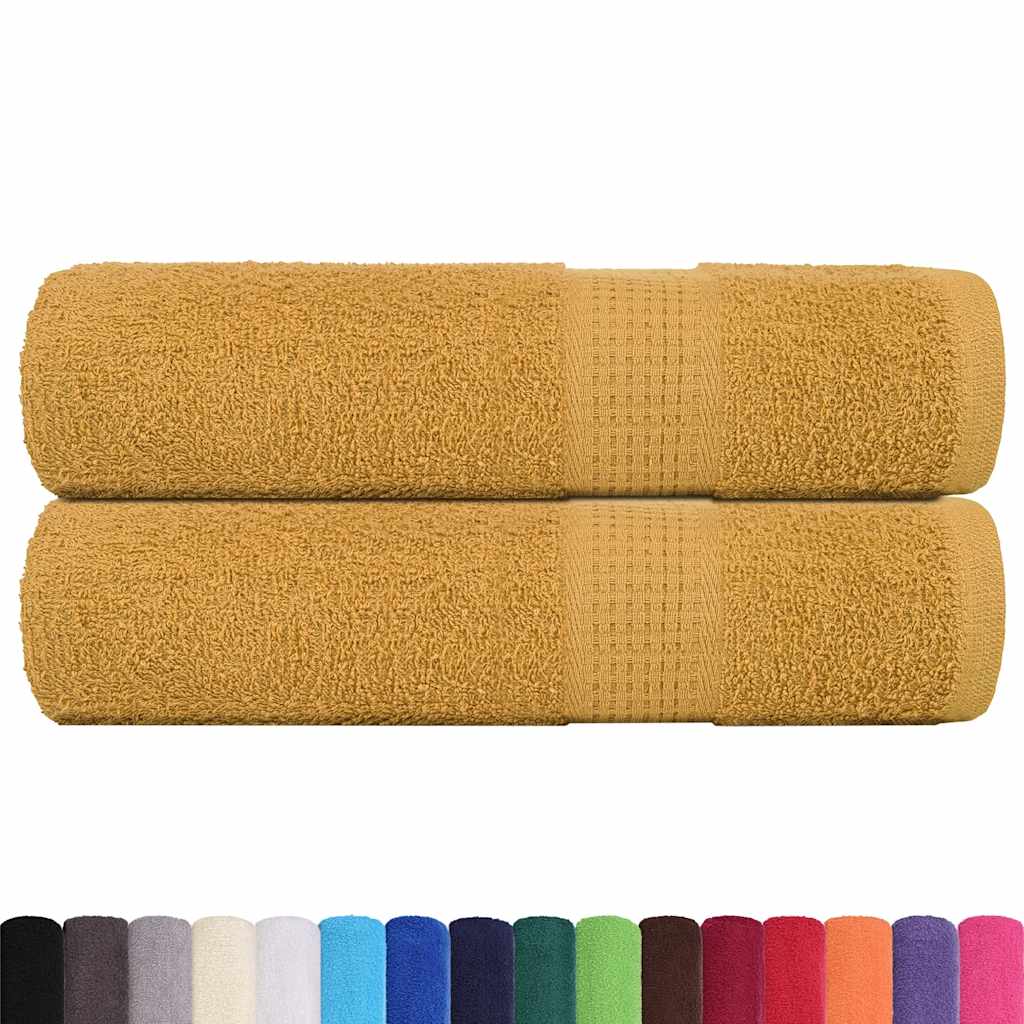 Shower Towels "FROGN" 2 pcs Gold 70x140 cm 360 gsm