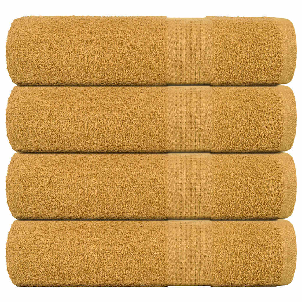 Shower Towels "FROGN" 4 pcs Gold 70x140 cm 360 gsm