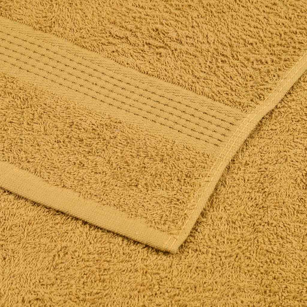 Shower Towels "FROGN" 4 pcs Gold 70x140 cm 360 gsm