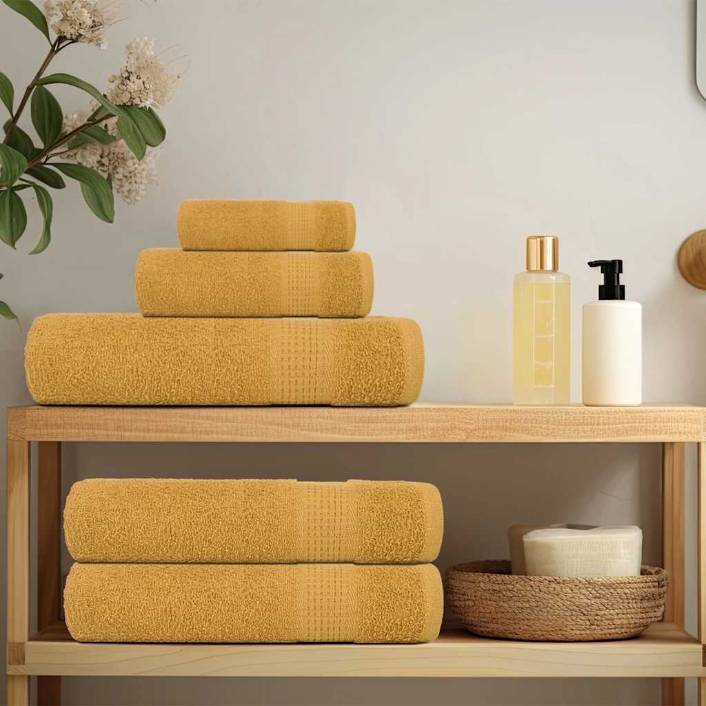 Bath Towels "FROGN" 4 pcs Gold 100x150 cm 360 gsm