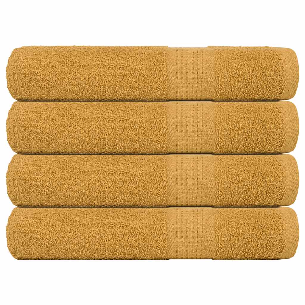 Sauna Towels "FROGN" 4 pcs Gold 80x200 cm 360 gsm