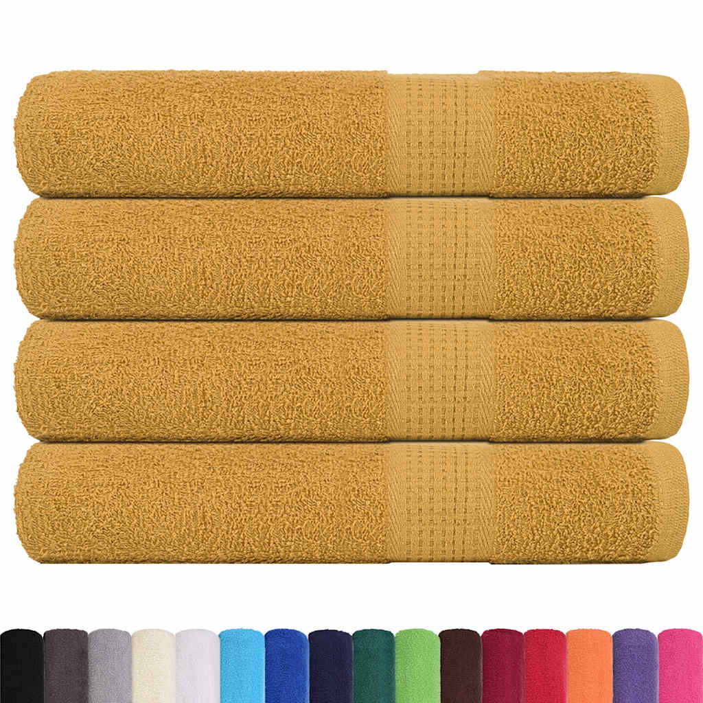 Sauna Towels "FROGN" 4 pcs Gold 80x200 cm 360 gsm