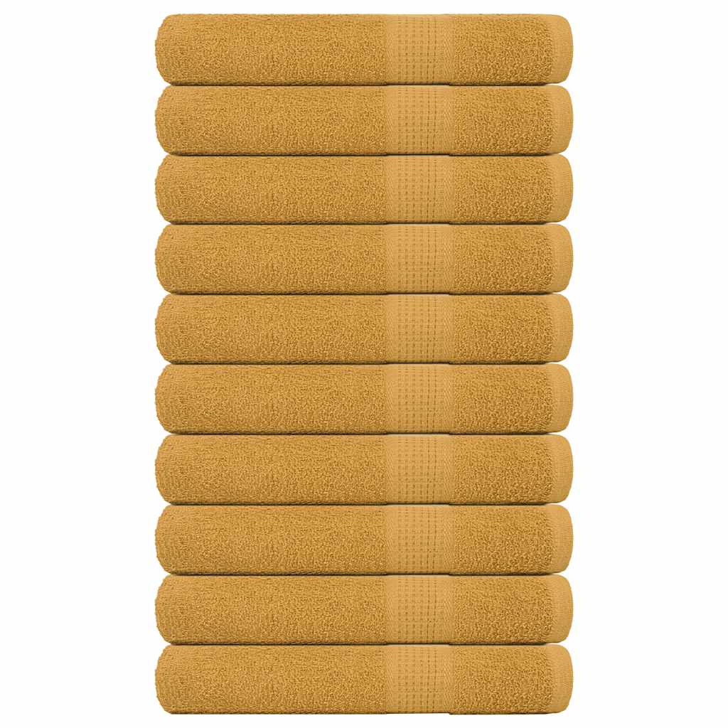 Sauna Towels "FROGN" 10 pcs Gold 80x200 cm 360 gsm
