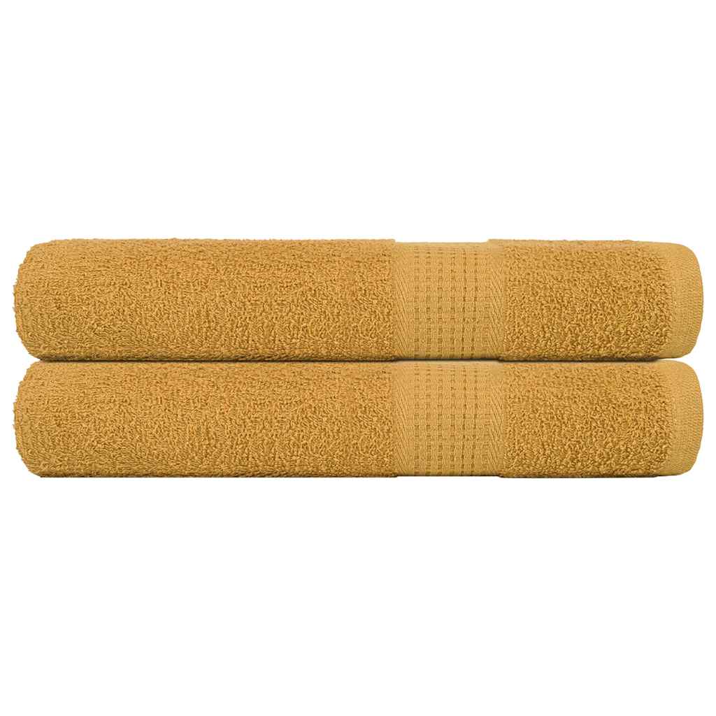 Towels "FROGN" 2 pcs Gold 100x200 cm 360 gsm