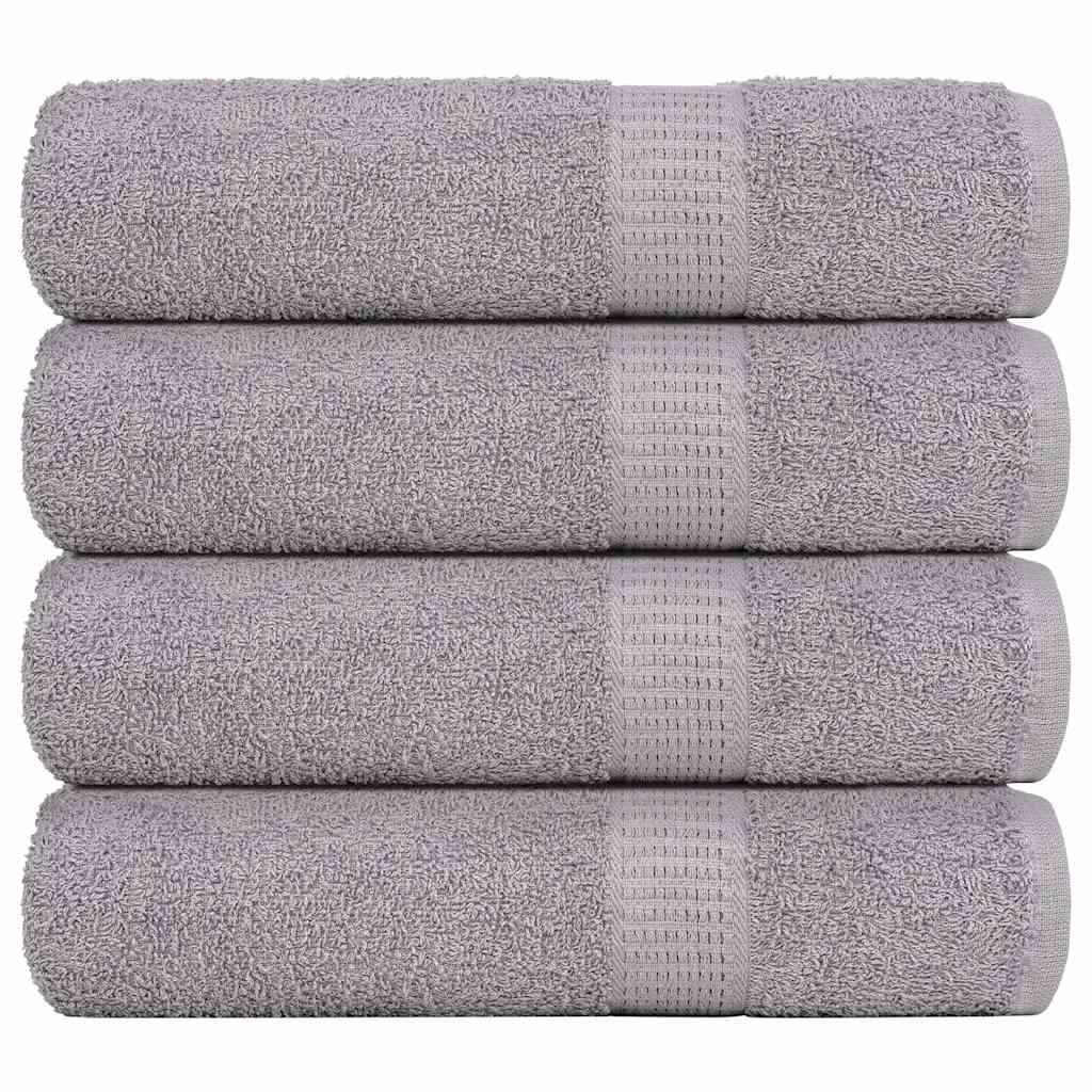 Hand Towels "FROGN" 4 pcs Grey 50x100 cm 360 gsm