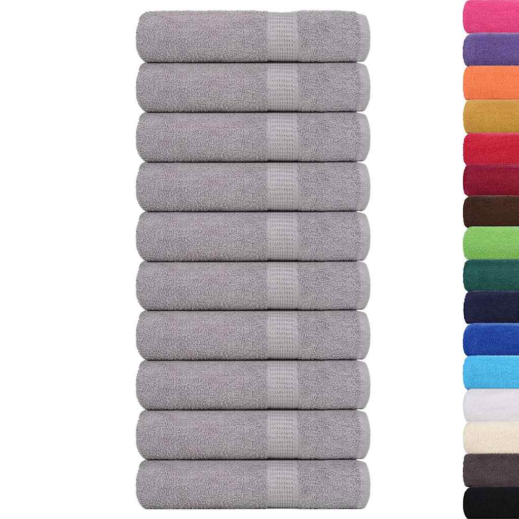 Hand Towels "FROGN" 10 pcs Grey 50x100 cm 360 gsm