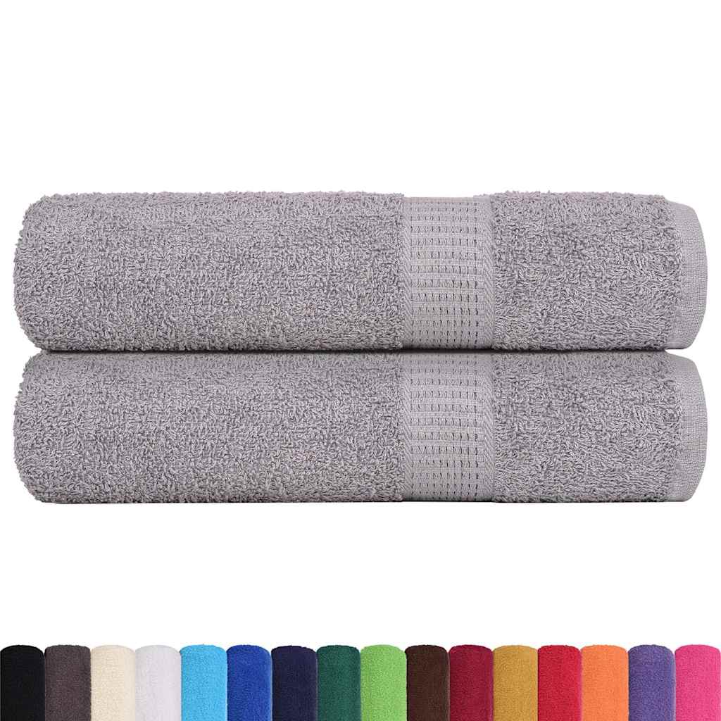 Shower Towels "FROGN" 2 pcs Grey 70x140 cm 360 gsm