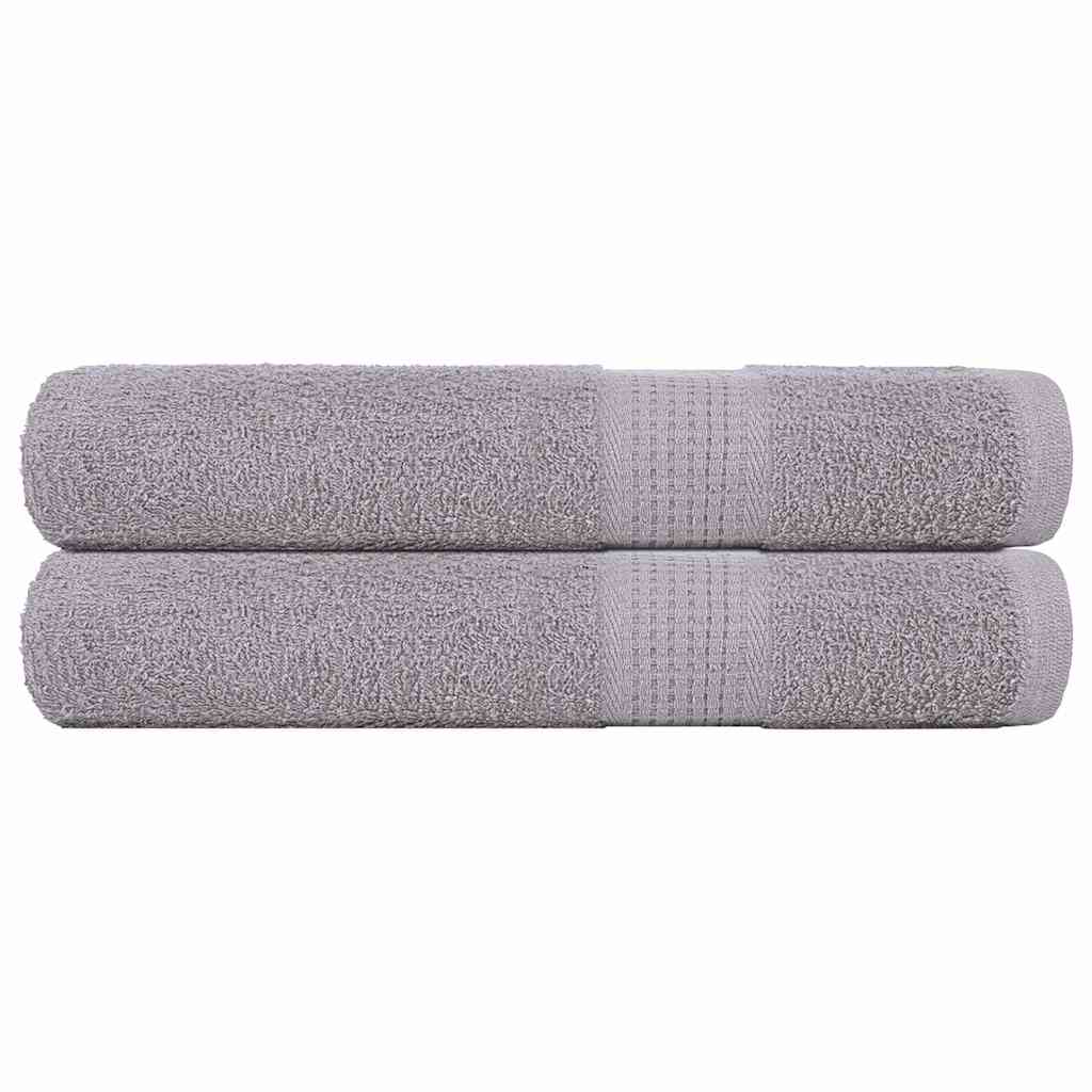 Sauna Towels "FROGN" 2 pcs Grey 80x200 cm 360 gsm