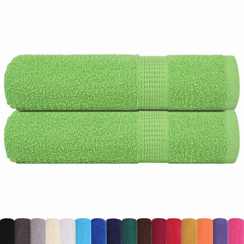 Hand Towels "FROGN" 2 pcs Apple Green 50x100 cm 360 gsm