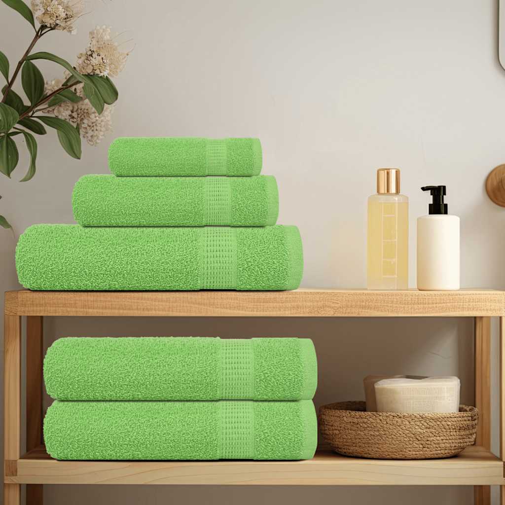 Hand Towels "FROGN" 4 pcs Apple Green 50x100 cm 360 gsm