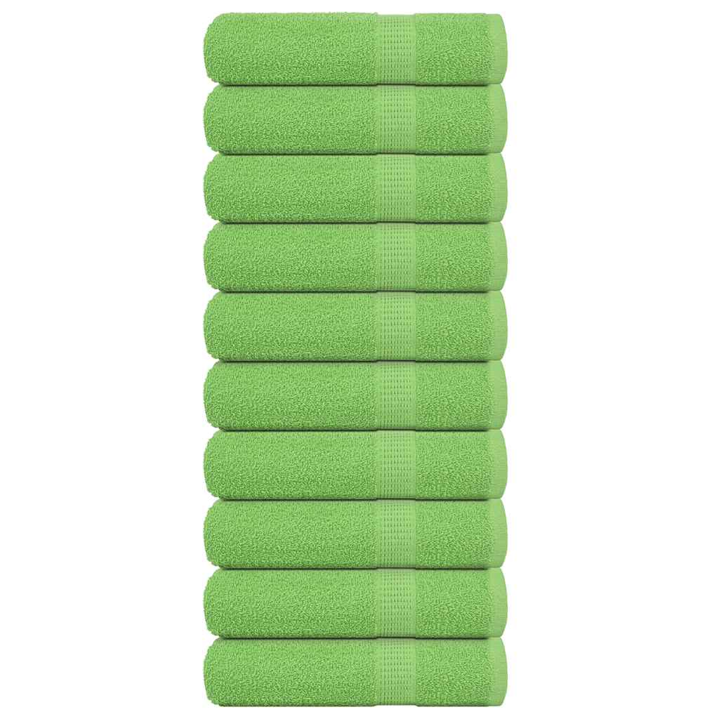 Bath Towels "FROGN" 10 pcs Apple Green 100x150 cm 360 gsm