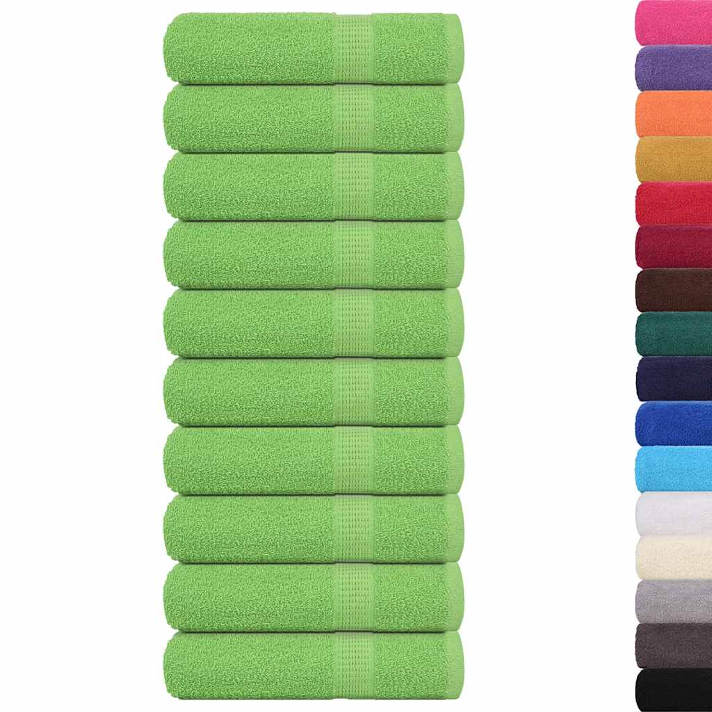 Bath Towels "FROGN" 10 pcs Apple Green 100x150 cm 360 gsm