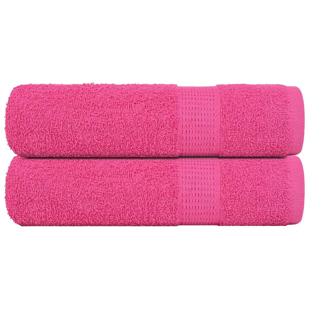 Bath Towels "FROGN" 2 pcs Pink 100x150 cm 360 gsm
