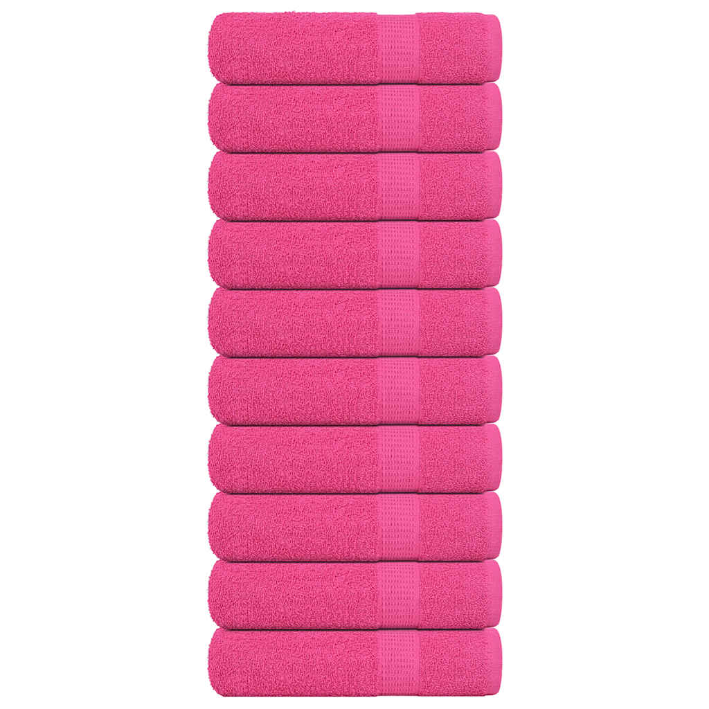 Bath Towels "FROGN" 10 pcs Pink 100x150 cm 360 gsm