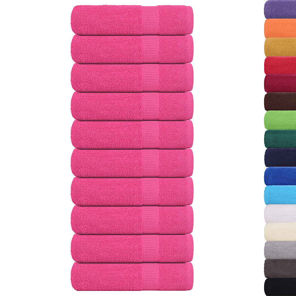 Bath Towels "FROGN" 10 pcs Pink 100x150 cm 360 gsm