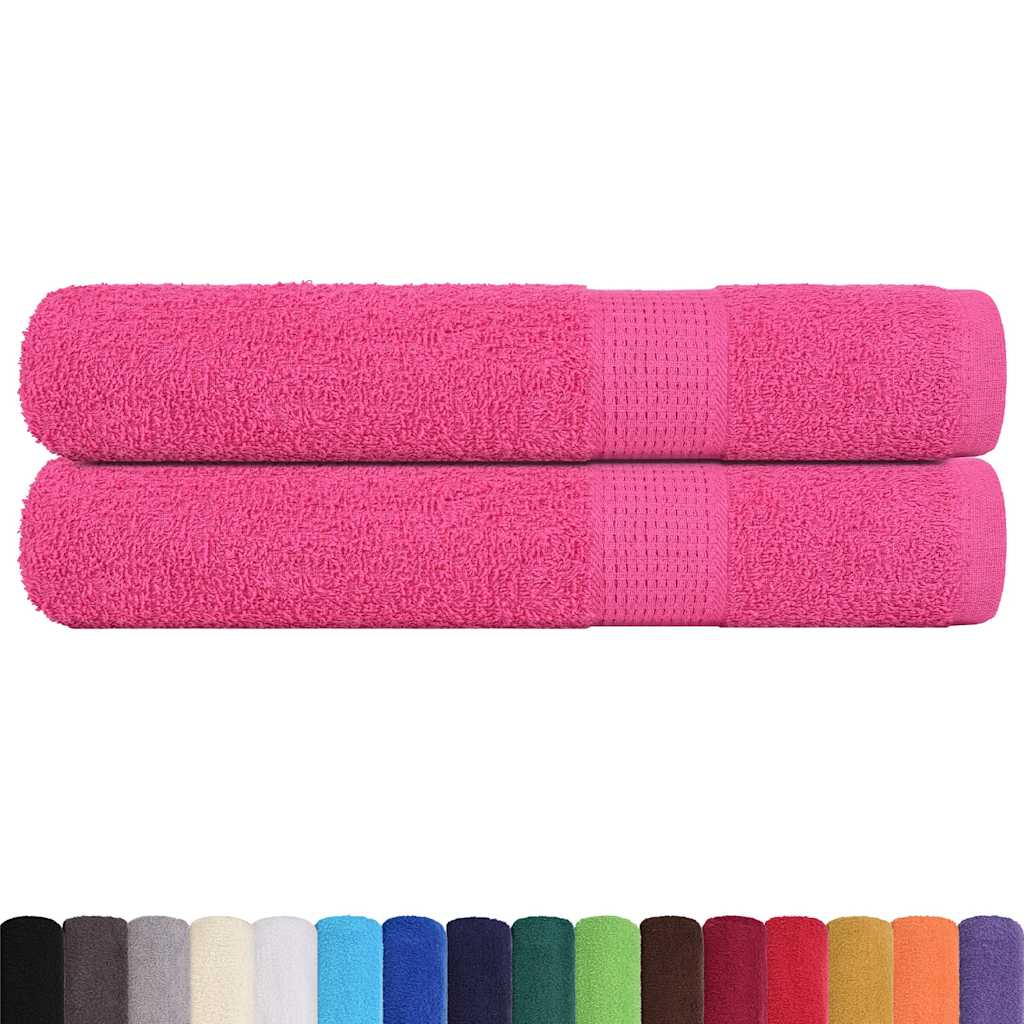 Sauna Towels "FROGN" 2 pcs Pink 80x200 cm 360 gsm