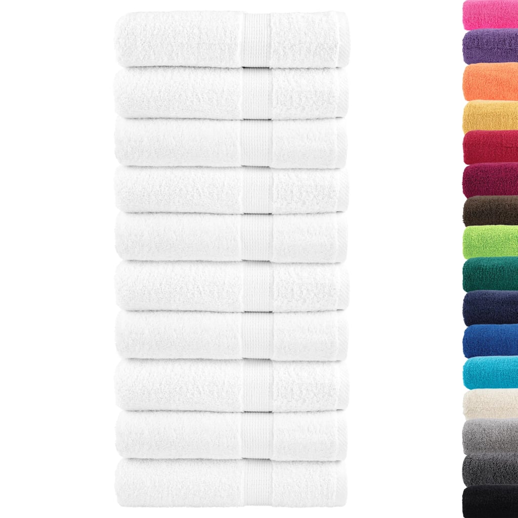 Premium Hand Towels "SOLUND" 50 pcs White 50x100 cm 600 gsm