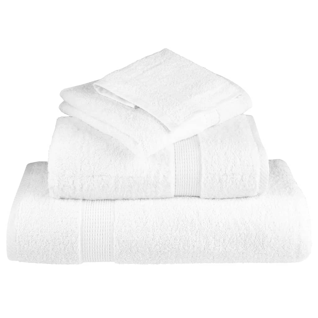 Premium Sauna Towels "SOLUND" 2 pcs White 80x200 cm 600 gsm