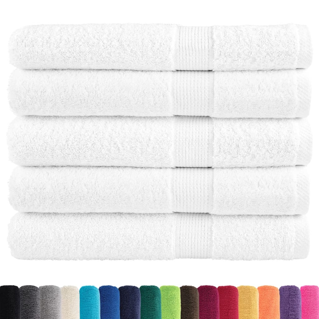 Premium Towels "SOLUND" 50 pcs White 100x200 cm 600 gsm