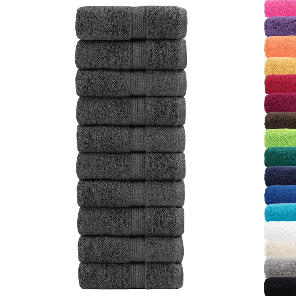 Premium Wash Towels "SOLUND" 50 pcs Anthracite 30x30 cm 600 gsm
