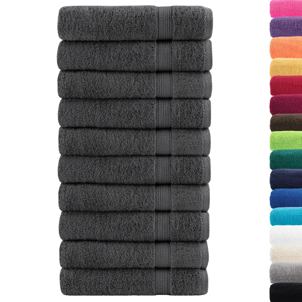 Premium Hand Towels "SOLUND" 50 pcs Anthracite 50x100 cm 600 gsm