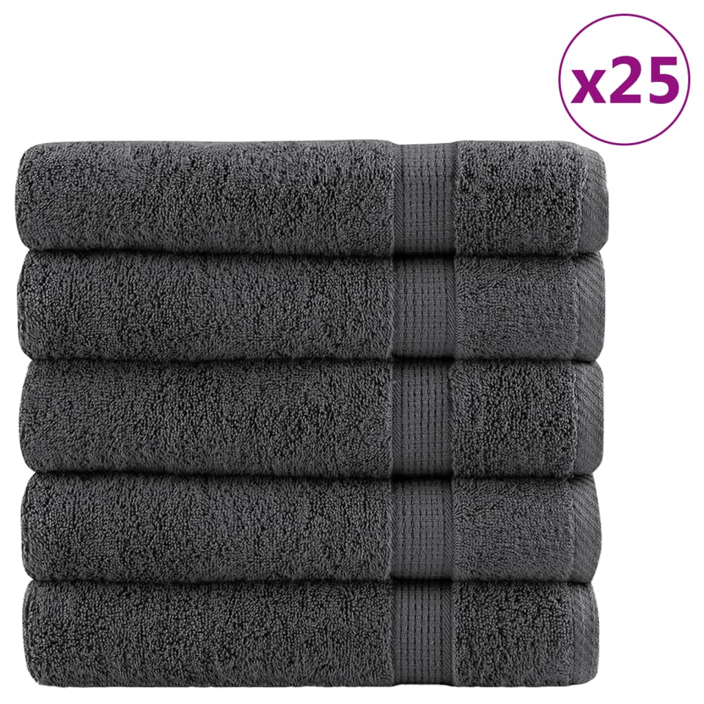 Premium Shower Towels "SOLUND" 25 pcs Anthracite 70x140 cm 600 gsm