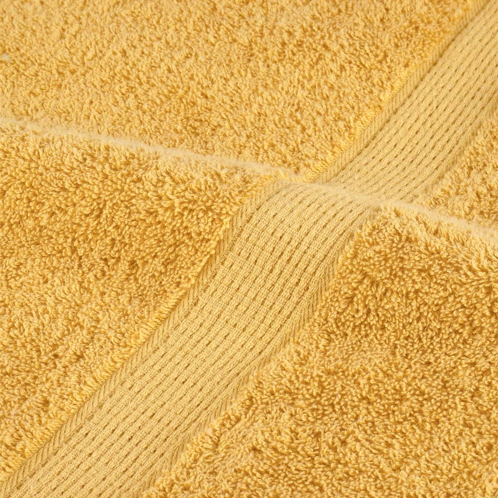 Premium Towels "SOLUND" 10 pcs Gold 100x200 cm 600 gsm
