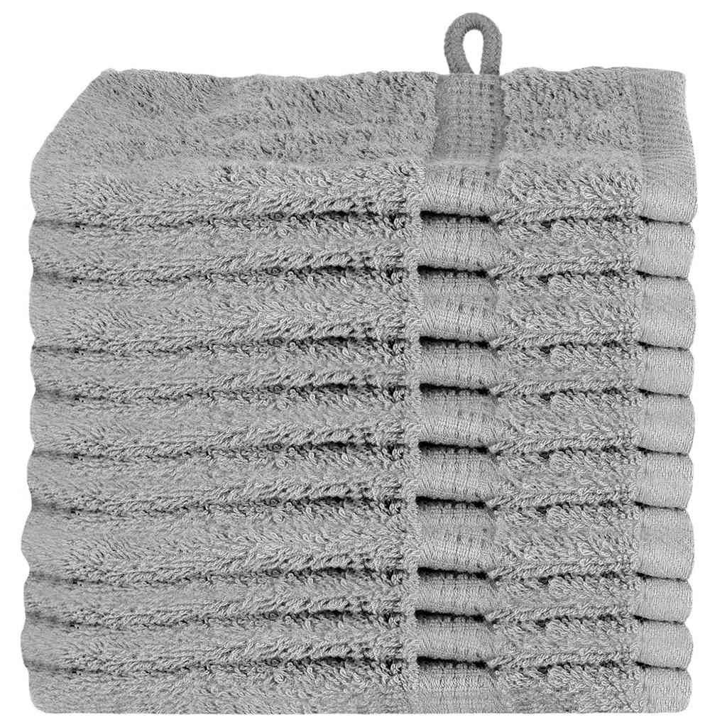 Guest Towel SOLUND 10 pcs Grey 15 x 21 cm 550 gsm