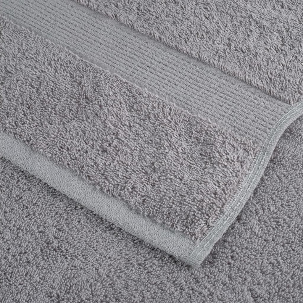Premium Guest Towels "SOLUND" 10 pcs Grey 30x50 cm 600 gsm