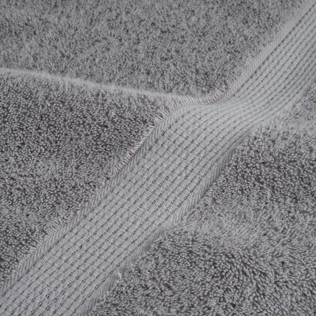 Premium Guest Towels "SOLUND" 10 pcs Grey 30x50 cm 600 gsm