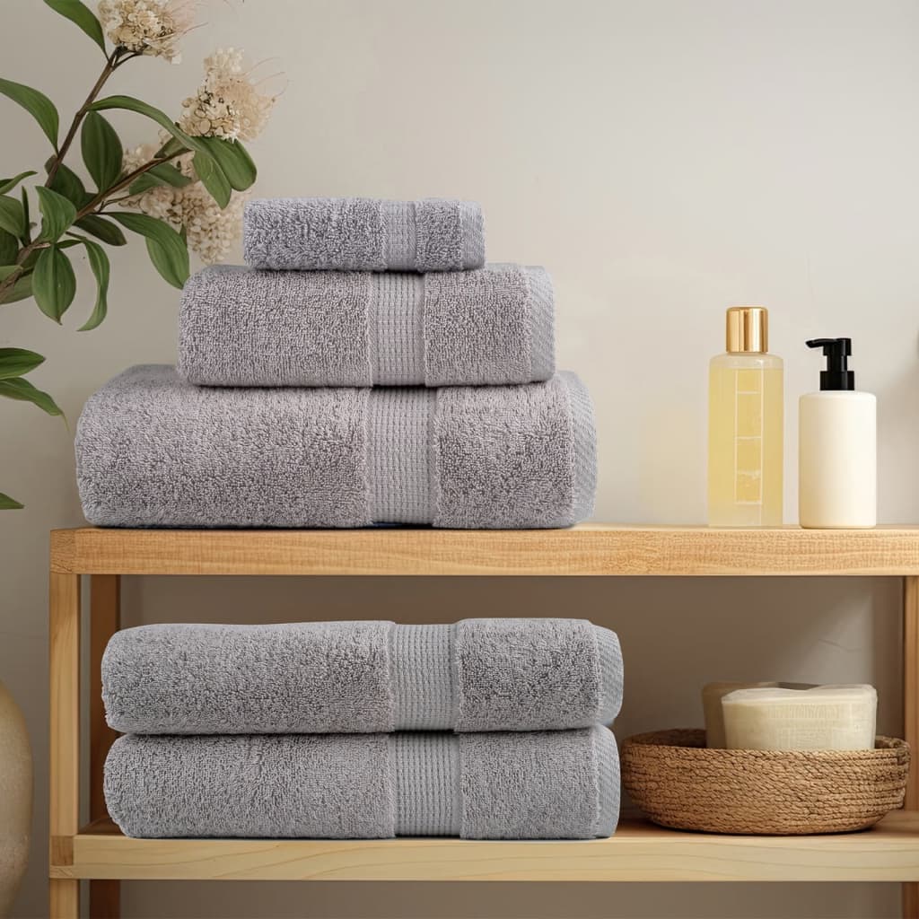 Premium Hand Towels "SOLUND" 10 pcs Grey 50x100 cm 600 gsm