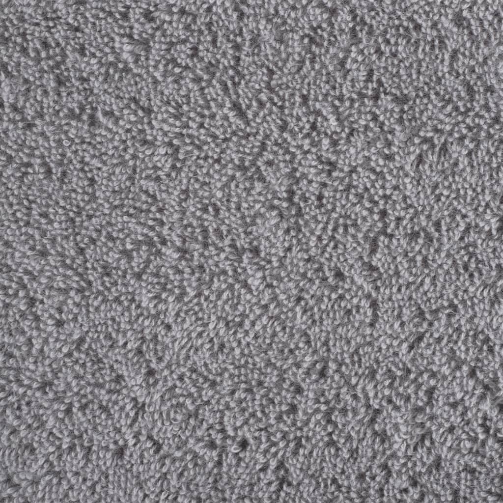 Premium Shower Towels "SOLUND" 10 pcs Grey 70x140 cm 600 gsm