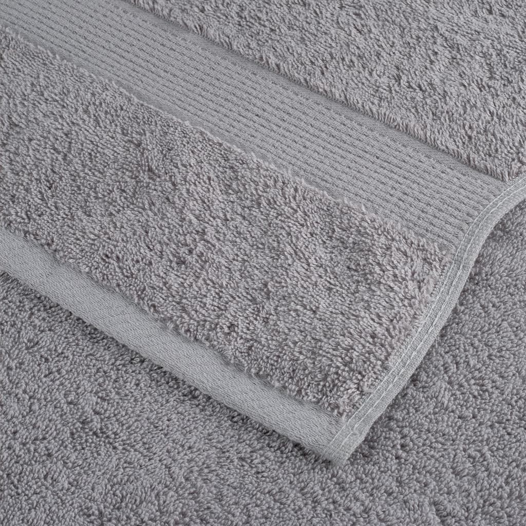 Premium Towels "SOLUND" 4 pcs Grey 100x200 cm 600 gsm
