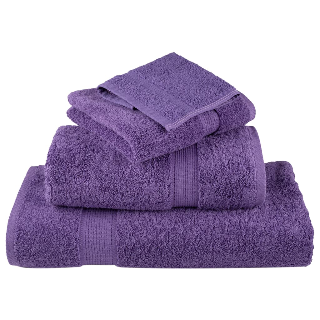 Premium Guest Towels SOLUND 10 pcs Purple 30x50 cm 600 gsm