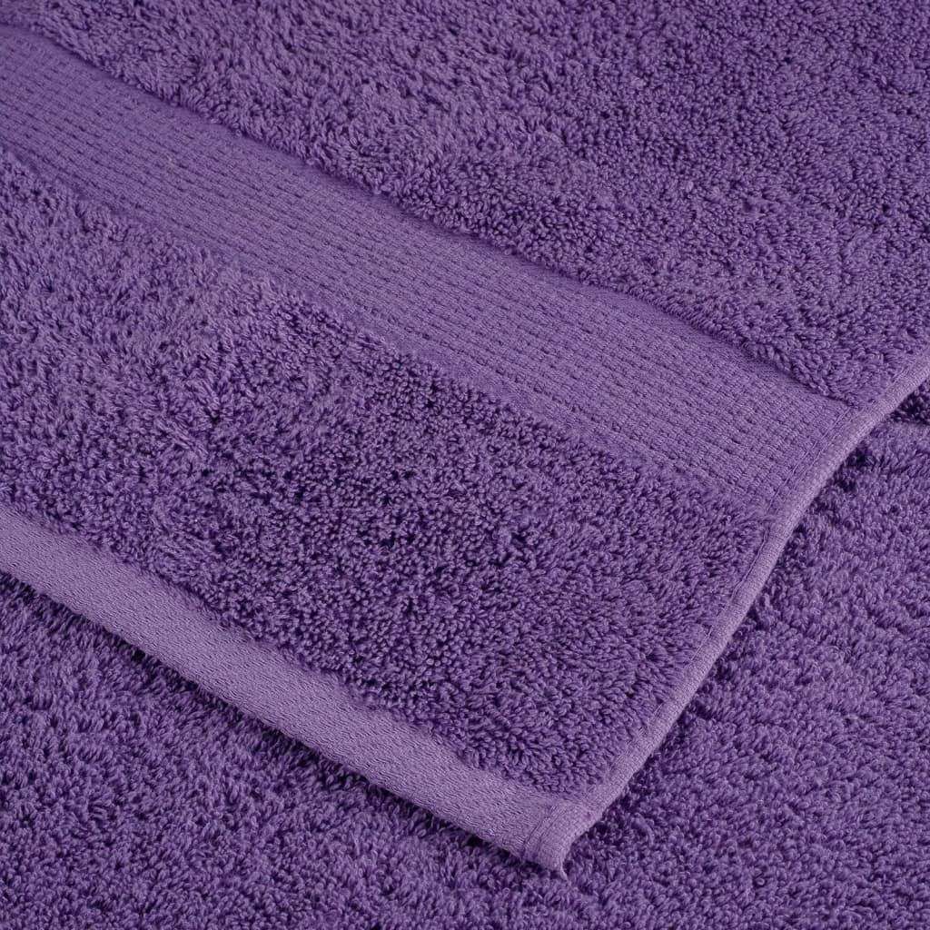 Premium Guest Towels SOLUND 10 pcs Purple 30x50 cm 600 gsm
