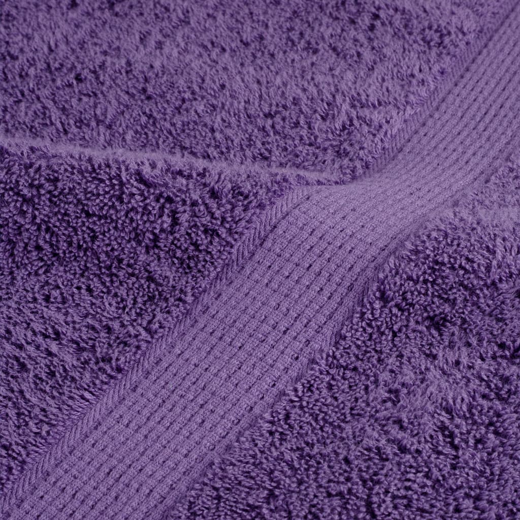 Premium Shower Towels SOLUND 4 pcs Purple 70x140 cm 600 gsm