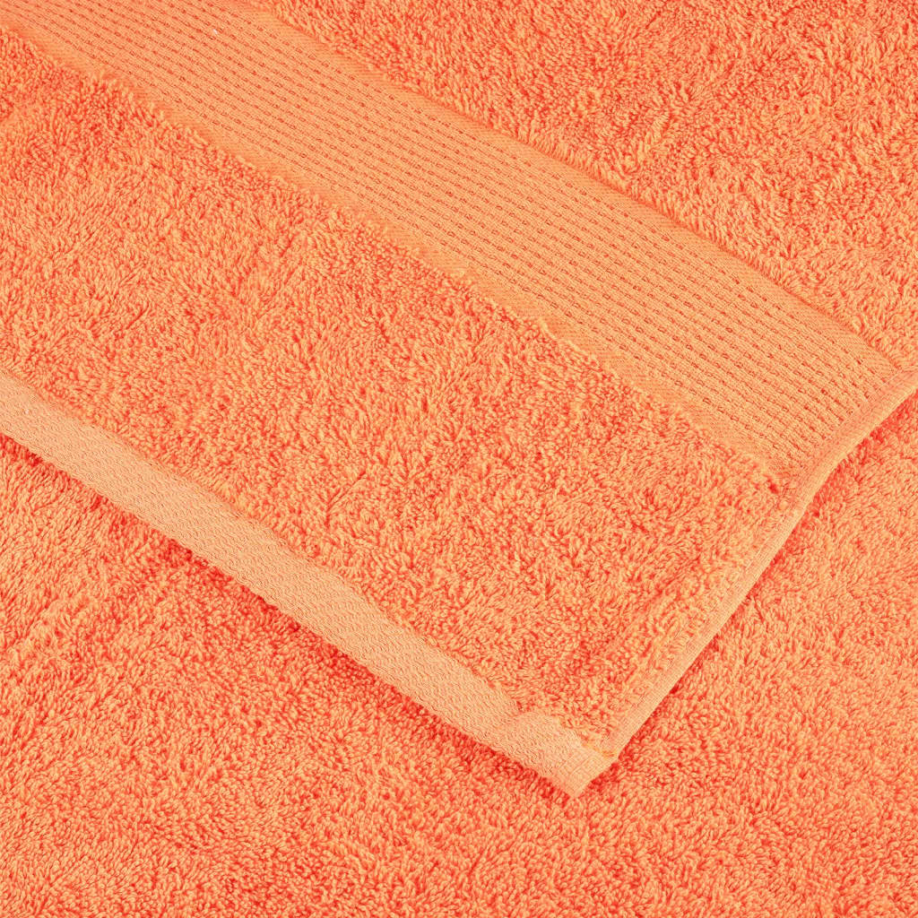 Premium Shower Towels SOLUND 10 pcs Orange 70x140 cm 600 gsm