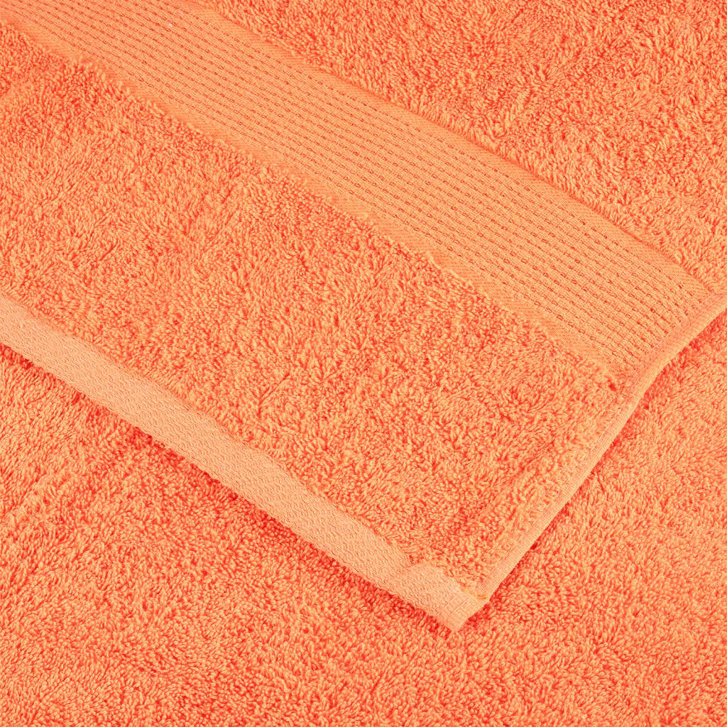 Premium Bath Towels "SOLUND" 4 pcs Orange 100x150 cm 600 gsm