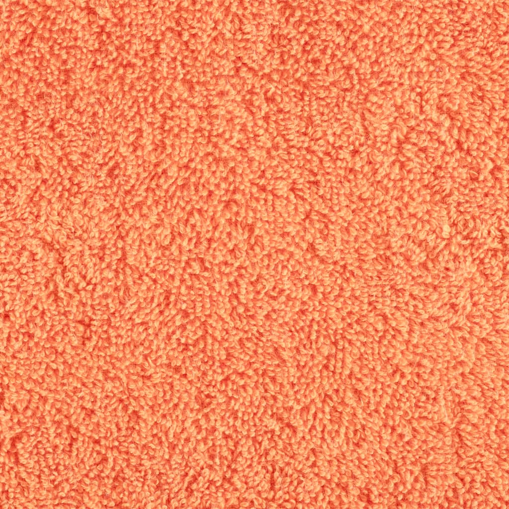 Premium Bath Towels "SOLUND" 10 pcs Orange 100x150 cm 600 gsm