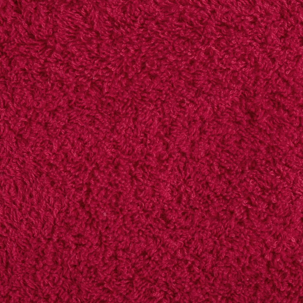 Premium Bath Towels "SOLUND" 10 pcs Red 100x150 cm 600 gsm