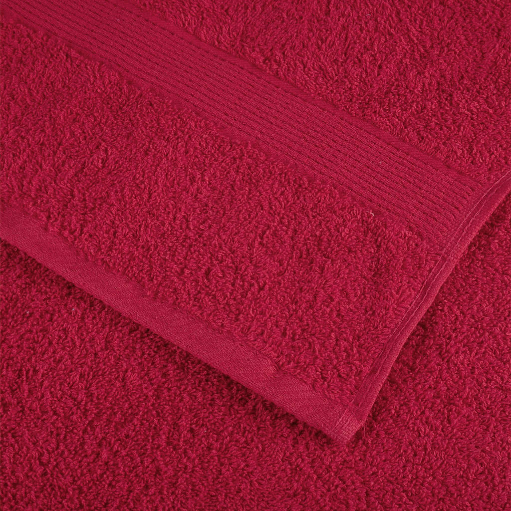 Premium Sauna Towels SOLUND 10 pcs Red 80x200 cm 600 gsm