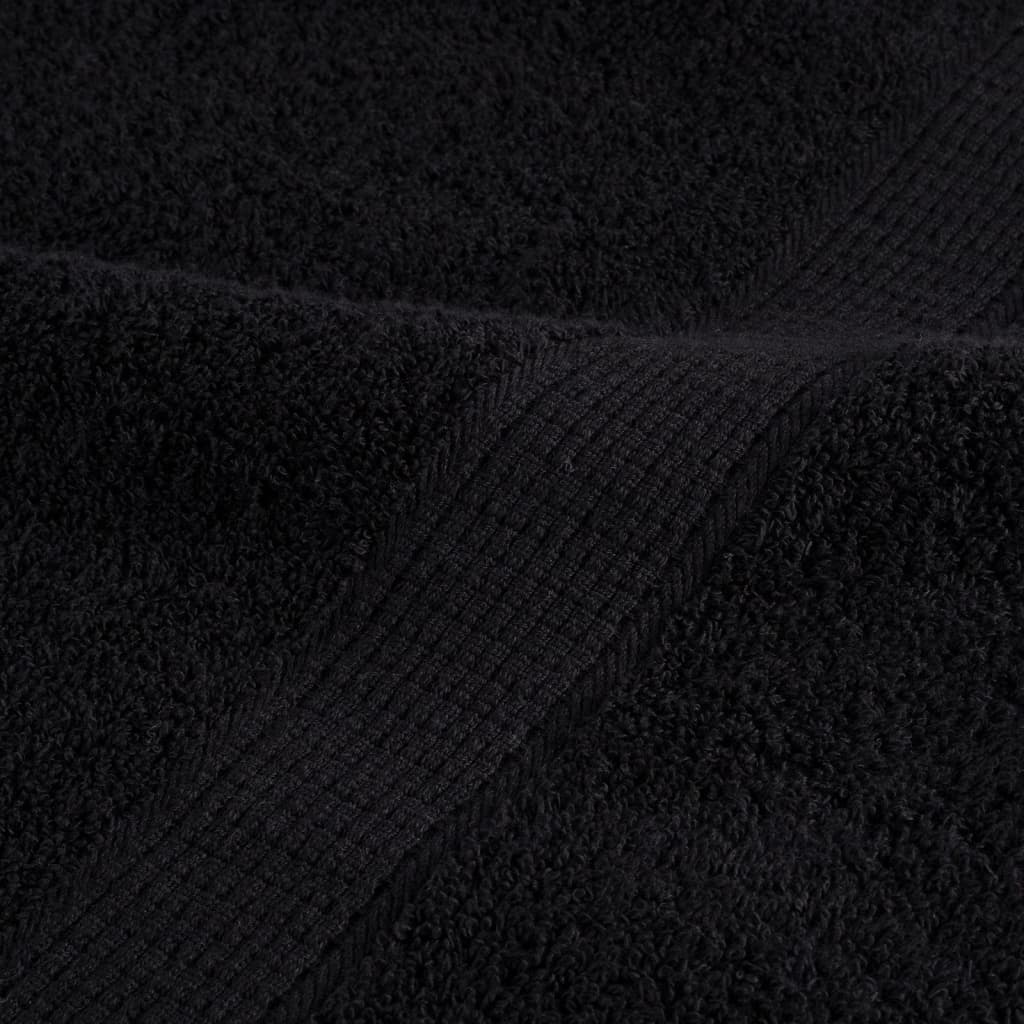 Premium Guest Towels SOLUND 10 pcs Black 30x50 cm 600 gsm