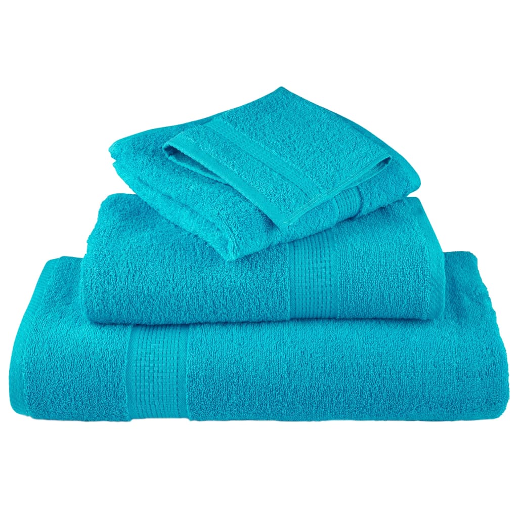 Premium Guest Towels SOLUND 10 pcs Turquoise 30x50 cm 600 gsm