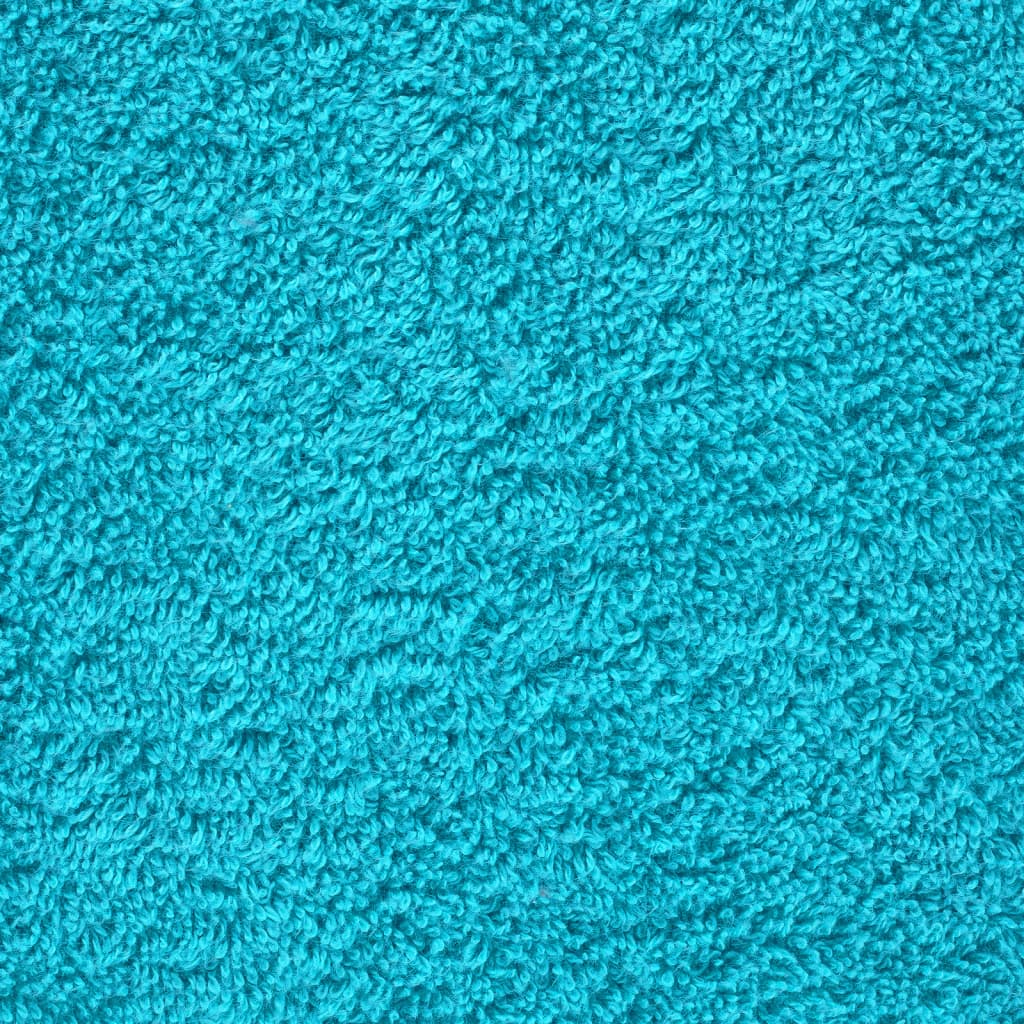 Premium Bath Towels "SOLUND" 10 pcs Turquoise 100x150 cm 600 gsm