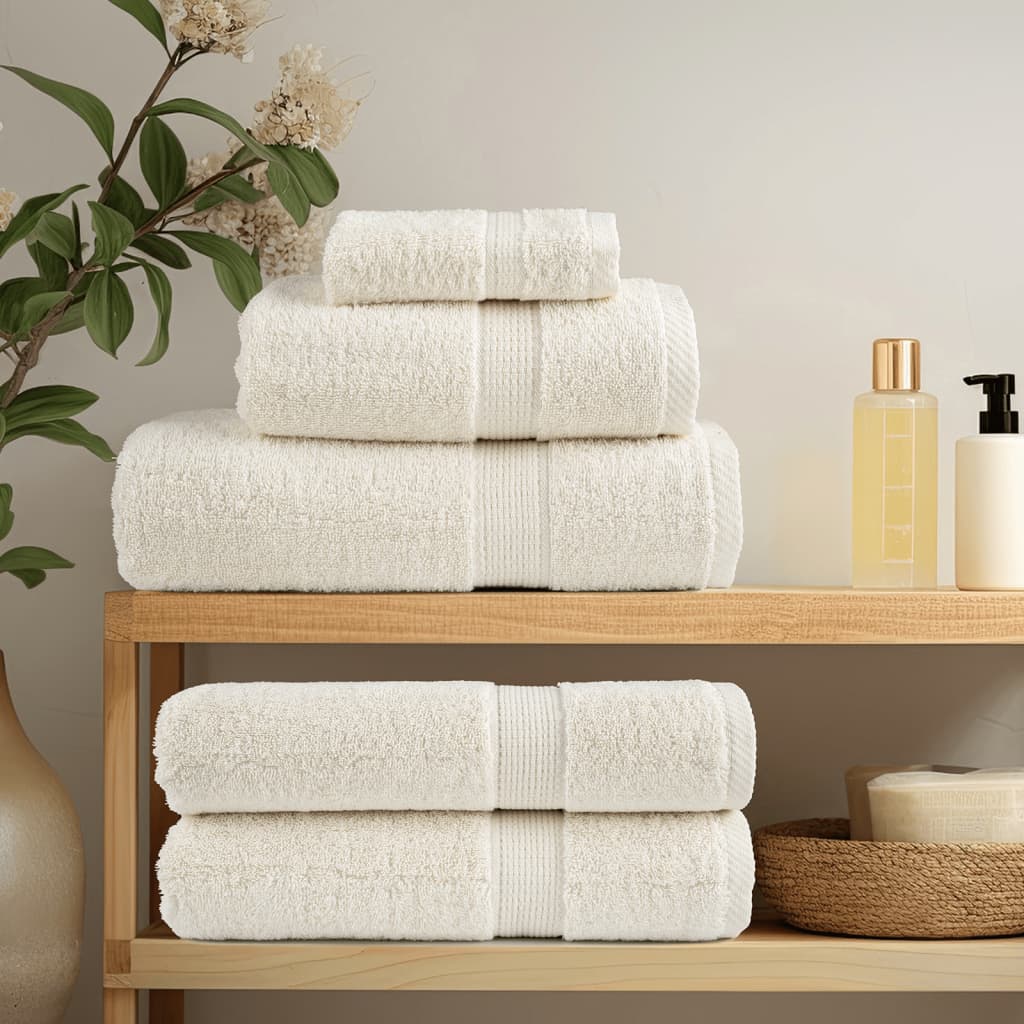 Premium Hand Towels SOLUND 4 pcs Cream 50x100 cm 600 gsm
