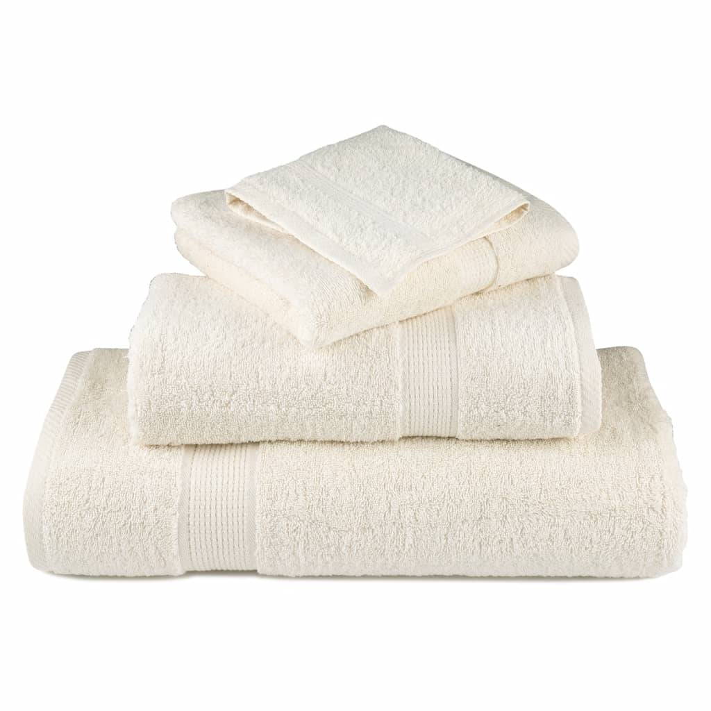 Premium Hand Towels SOLUND 4 pcs Cream 50x100 cm 600 gsm