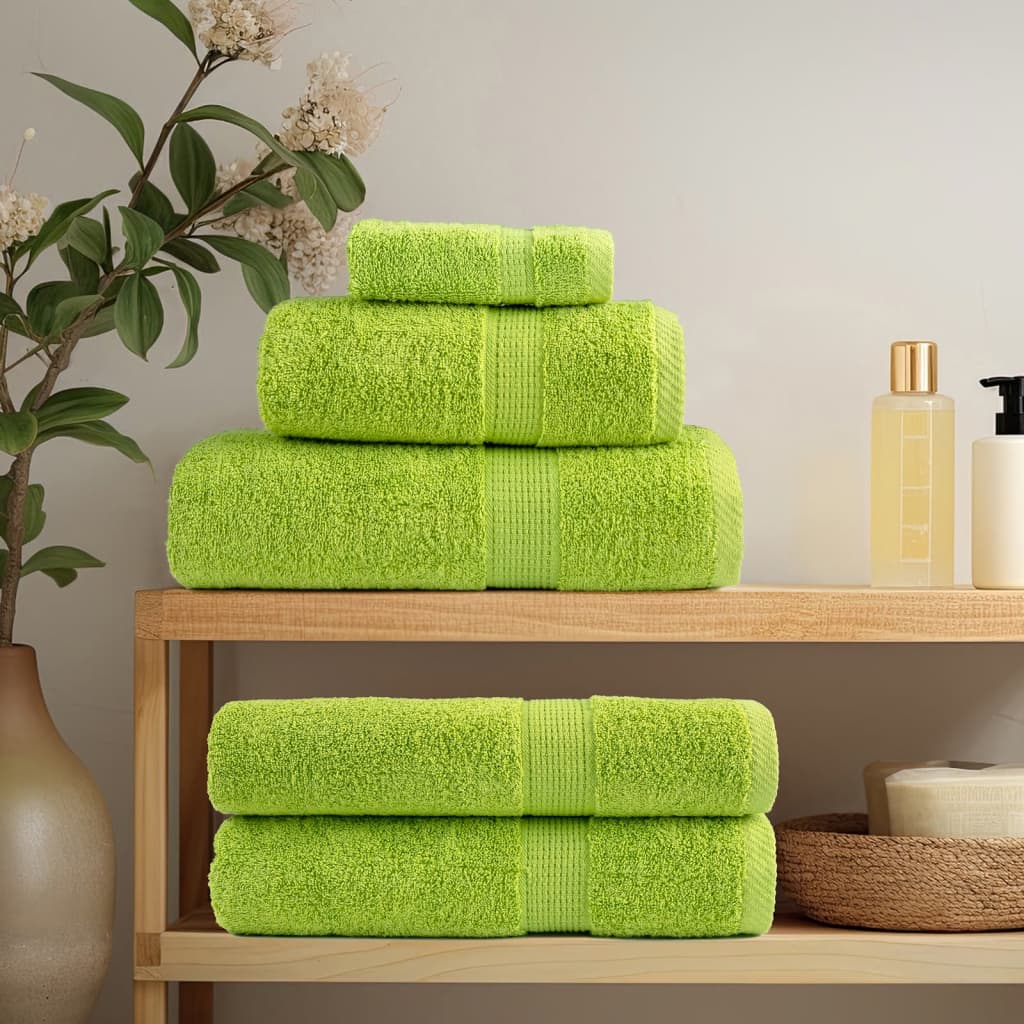 Premium Guest Towels SOLUND 10 pcs Apple Green 30x50 cm 600 gsm