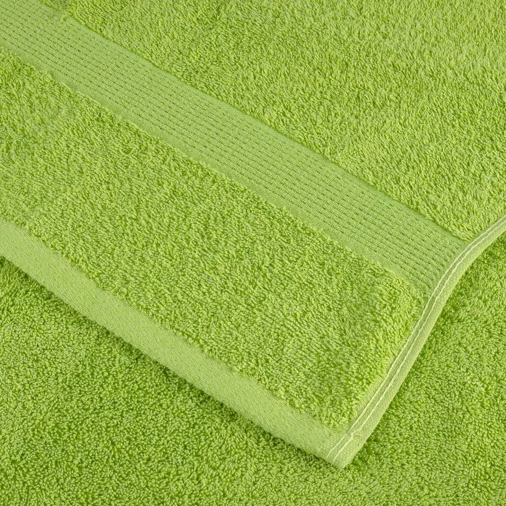 Premium Guest Towels SOLUND 10 pcs Apple Green 30x50 cm 600 gsm