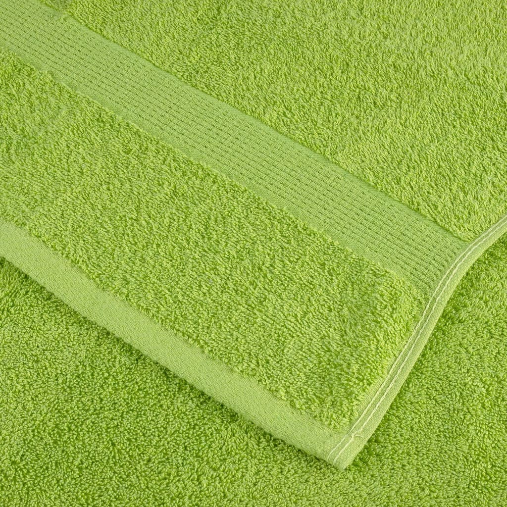 Premium Hand Towels SOLUND 2 pcs Apple Green 50x100 cm 600 gsm