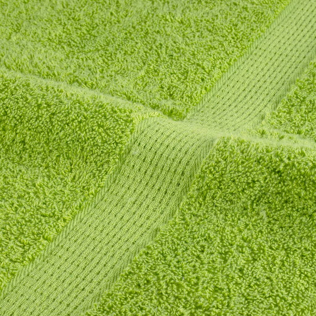 Premium Bath Towels "SOLUND" 4 pcs Apple Green 100x150 cm 600 gsm